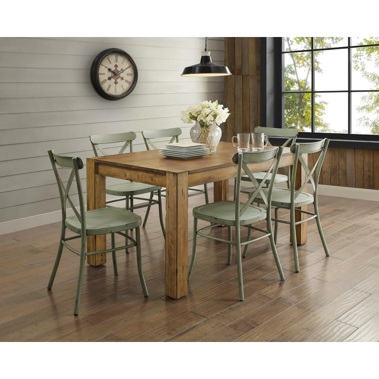 Better Homes & Gardens Bryant Solid Wood Dining Table, Rustic Brown 