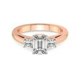 thumbnail image 3 of 5 Carat IGI Certified Emerald Shape Lab Grown Diamond Engagement Ring | 14K Rose Gold |Jia Secret Double Halo Eternity Diamond Ring | FG-VS1-VS2 Quality Friendly Diamonds, 3 of 5