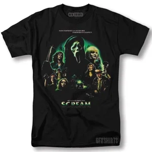 Scream Ghostface 90s Halloween Horror Movie Vintage Graphic design T-Shirt