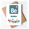thumbnail image 1 of Be Beryllium Checal Element chem Wedding Cards Congratulations Greeting Envelopes, 1 of 3