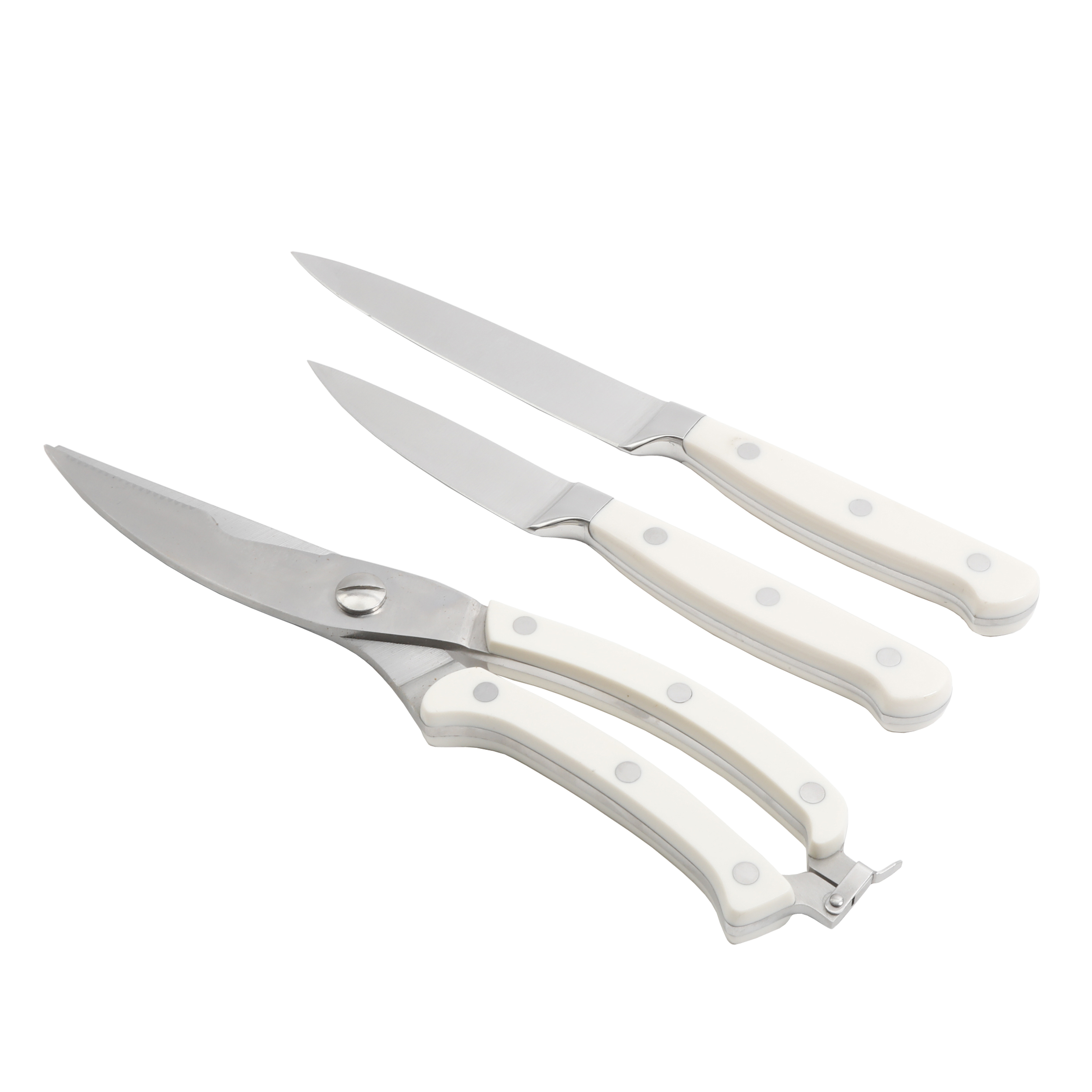 The Pioneer Woman Frontier Collection 14-Piece Cutlery Set with Wood Block, Linen - image 5 of 9