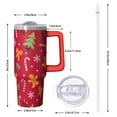 thumbnail image 2 of 30oz Merry Christmas Tumbler with Straw, Cute Red Christmas Tree Stainless Steel Insulated Cup Holiday Gifts, 2 of 5