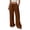 Coffee, variant on Womens Fashion Summer Essentials Clothes Cotton and Linen Embroidered Wide Leg Pants Spring Loose High Waist Straight Casual Pants for Women