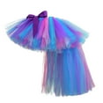 thumbnail image 5 of Godom Girls Sequin Tutu Dress 1T-8T Layered Mesh Elastic Waist Skirt Party Birthday Cake Outfit,Purple, 5 of 5