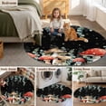 thumbnail image 5 of Mushroom Round Area Rug 6Ft Washable Circle Rugs for Bathroom Office, Watercolor Botanical Sage Green Eucalyptus Leaves Non-Slip Carpet Floor Mats Indoor Outdoor Carpet Runner Aesthetic Home Decor, 5 of 8