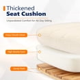 thumbnail image 7 of Ktaxon Office Chair with Chenille Fleece Upholstery, Flip-Top Armrest Desk Chair on Metal Star Base, Adjustable Height & Quiet Casters for Home Study Beige, 7 of 7