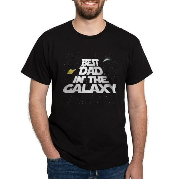 CafePress - Best Dad In The Galaxy T Shirt - Men's Classic Graphic Cotton T-Shirt