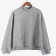 thumbnail image 2 of Elvqul Loose Sweatshirts for Girls Pullover Hoodie Gray 10-12 Oversize Crew Neck Solid Color Girls Sweatshirt Long Sleeve, 2 of 8