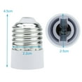 thumbnail image 2 of Intirilife 4x Bulb Socket Adapter E27 to E14 in WHITE - 4 Piece Set Reformation Converter for Lamp Carrier for Light Bulbs, LED, Halogen, Energy Saving Lamp, 2 of 6