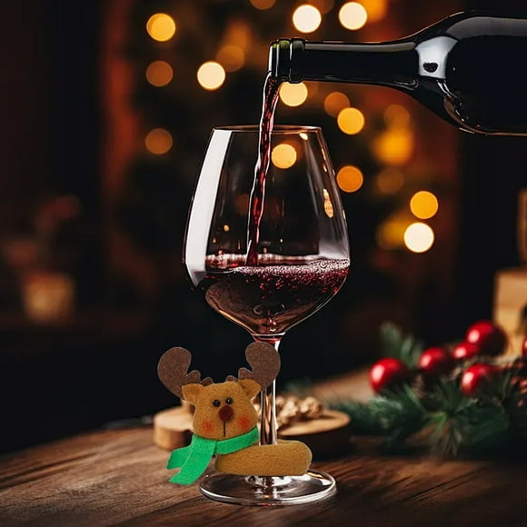Clearance Items,Topliu Christmas Xmas Table Decor Xmas Wine Bottle Cover Santa Long Beard Cover Wine Glass Bag Snowman Bottle Topper