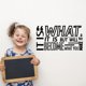 thumbnail image 1 of Pegatinas de pared con frases inspiradoras "Es lo que haces", calcomanías de pared, pegatinas de pared de vinilo positivo, arte de pared negro, 1 of 8