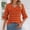 Orange, variant on Vetsdori 3/4 Sleeve Tops for Women Pullover Graphic Dressy Tunic,Crewneck Summer Juniors Blouses Gift