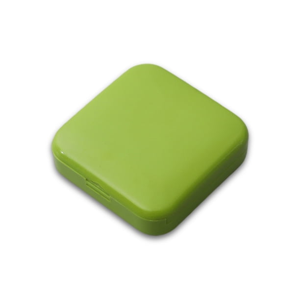 Mini pastilla de píldora 2 redes a prueba de polvo píldoras diarias de aceite de pez organizador caja de embalaje contenedores dispensador gimnasio para bolso de bolso verde kenally HA028260-02