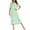 Green, variant on Fznquz Soft Women Nightgown Sleeping Short Sleeve Lounge Dress Ruffle Tie Front Blue Comfy Womens Sleepwear