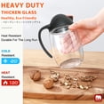 thumbnail image 4 of GM GMISUN Glass Oil Dispenser, Bottle with Auto-Flip Spout, Drizzler-21oz, 6.6 x 3.5 x 2.2", 4 of 6