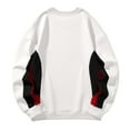 thumbnail image 3 of Goodtrade8 Mens Tops Long Sleeve Color Block Casual Crew Neck Mens Sweatshirts, 3 of 6