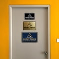 thumbnail image 5 of Signs ByLITA Classic Framed Do Not Touch Electrical Hazard Durable ABS Plastic Laser Engraved Easy Installation Sign (Navy Blue / White) - Small, 5 of 7