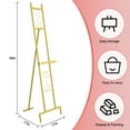 thumbnail image 2 of Gold Metal Easel Stand, 58in Art Display Easel for Chalkboard Menus, Wedding Signs, Paintings – Indoor & Outdoor Use for Business, Events, Art Studio, 2 of 5