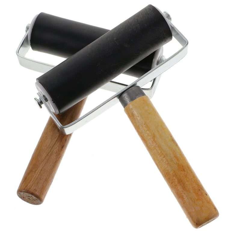 China Factory Wooden Brayer Roller, with Handle, for Paint Brush