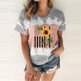thumbnail image 1 of Lenago Hauts d'Été Grande Taille pour Femmes Mode Jour de l'Indépendance Femmes Décontracté Col Rond Manches Courtes Imprimé Hauts Blouse Tenues du 4 Juillet pour Femmes, 1 of 5