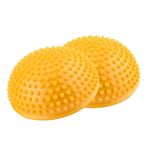 Mgaxyff PVC Inflatable Half Yoga Balls, Massage Point Fitball Exercises Trainer Fitness Balance Ball