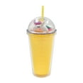 thumbnail image 1 of Mainstays Doublewall Straw Tumbler Yellow, 1 of 4
