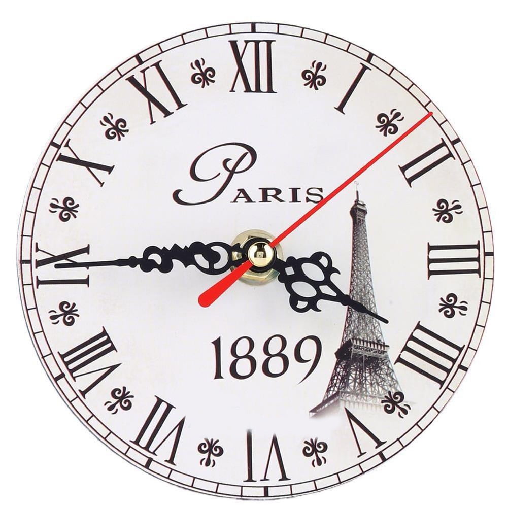Yesbay Wall Clock Vintage Wooden Round Analog Quartz Wall Clock Living yesbay-wall-clock-vintage-wooden-round-analog-quartz-wall-clock-living