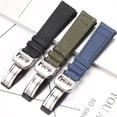 thumbnail image 2 of Accesorios para relojes Correa de lona para reloj IWC PILOT Portugal Portugieser IW3777 Correa de tela para reloj 20 21 22 mm Correa de piel de nailon, 2 of 5