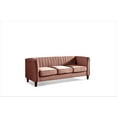 thumbnail image 4 of Uspridefurniture Plainfield Square Design Velvet Sofa, Pink, 4 of 5