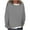 Gray, variant on Ahdbta Long Sleeve Sweatshirts for Women Solid Color Casual Loose Fit Pullover Tops Trendy Fake Two Pieces Crewneck Tunic Tops