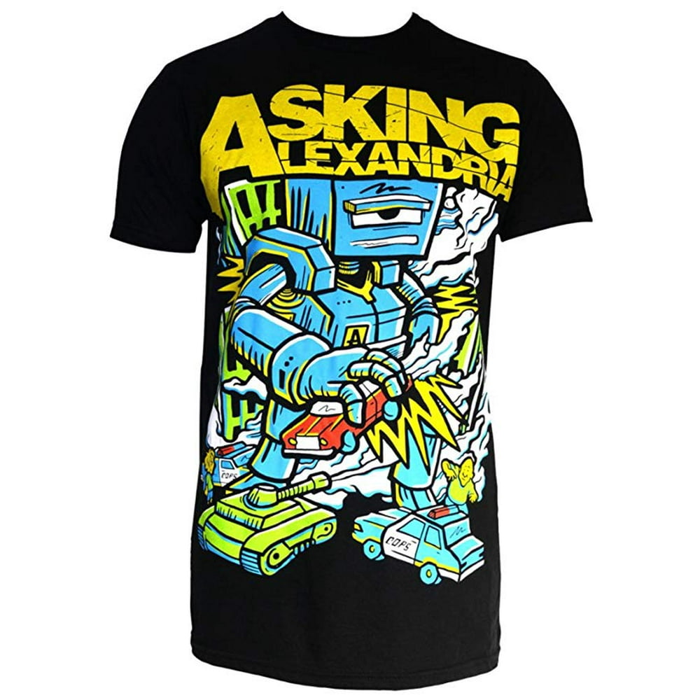 asking alexandria robot shirt