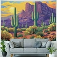 thumbnail image 4 of PRATYUS Desert Cactus Tapestry Fairytale Tapestry Sky Sunset Tapestry Mountain Tapestries Natural Plant Tapestry Wall Hanging for Living Room Bedroom Decoration  Painting, 4 of 6