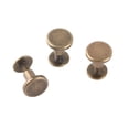 thumbnail image 4 of 20pcs Flat Head Screws Nuts Nails Rivets Copper Threaded Leather Cap Accessory for DIY Repair Works, 4 of 7