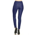 thumbnail image 3 of Women's Stretchy Comfy Pockets Solid Skinny Jeggings Jean Pants S-3XL, 3 of 4