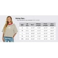 thumbnail image 4 of Cueply Tops for Women Summer Short Sleeve T Shirts Striped Design Fashion Crewneck Casual Loose Basic Tee Shirts, 4 of 9