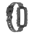 thumbnail image 2 of Correa transparente de 21 mm compatible con Huawei Band 6 de silicona deportiva para Honor Band 6 Negro, 2 of 9