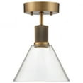 thumbnail image 2 of Access Lighting Martini LED Semi-Flush in Antique Brushed Brass Color, 2 of 5