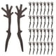 thumbnail image 1 of 120 Mini Astas de Plástico: Adornos Navideños para Disfraz de Ciervo, Cuernos de Animales, Ramas de Árbol Falsas con Forma de Asta, Ramitas Secas, Ramas para Manualidades, 1 of 7