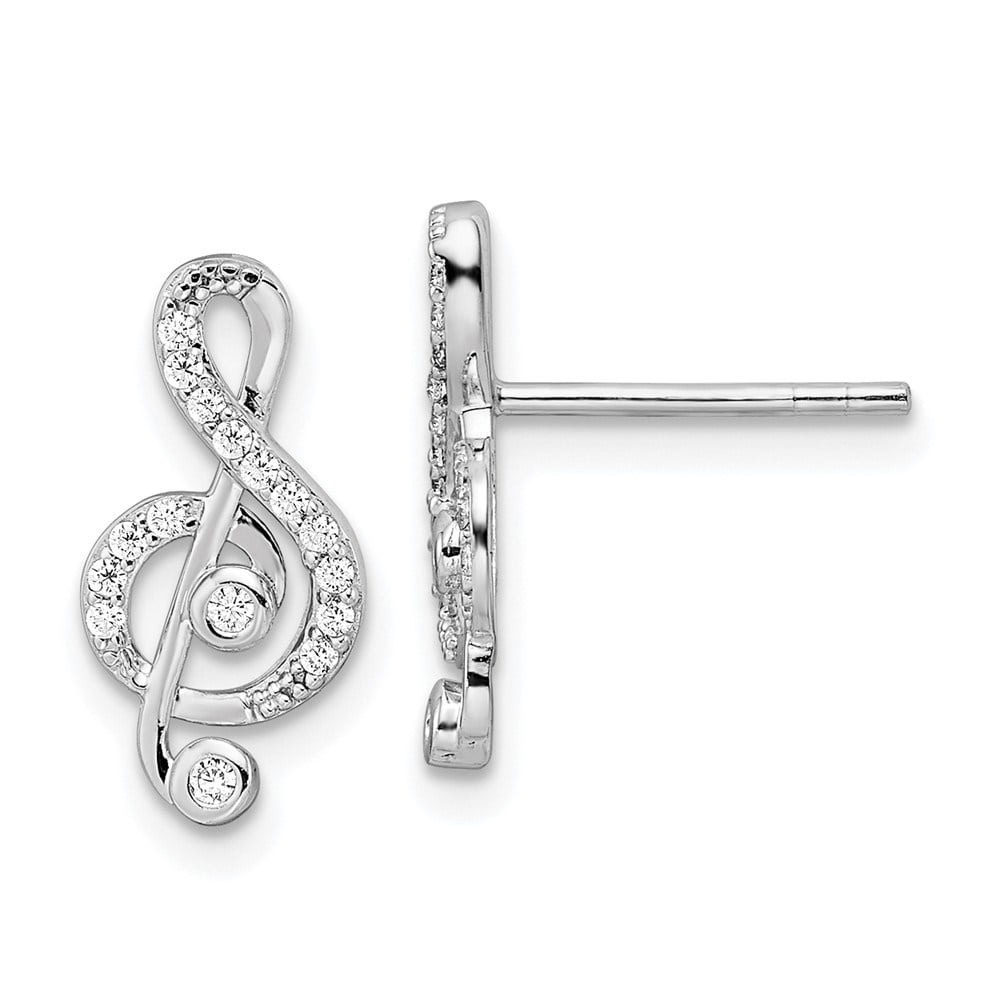 Diamond2Deal 14k Yellow Gold G Clef Musical Note Pendant 