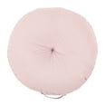 thumbnail image 2 of Sorra Home Blush Pink Tufted Circle Floor Pillow with Handle 24 in x 24 in x 5 in, 2 of 4