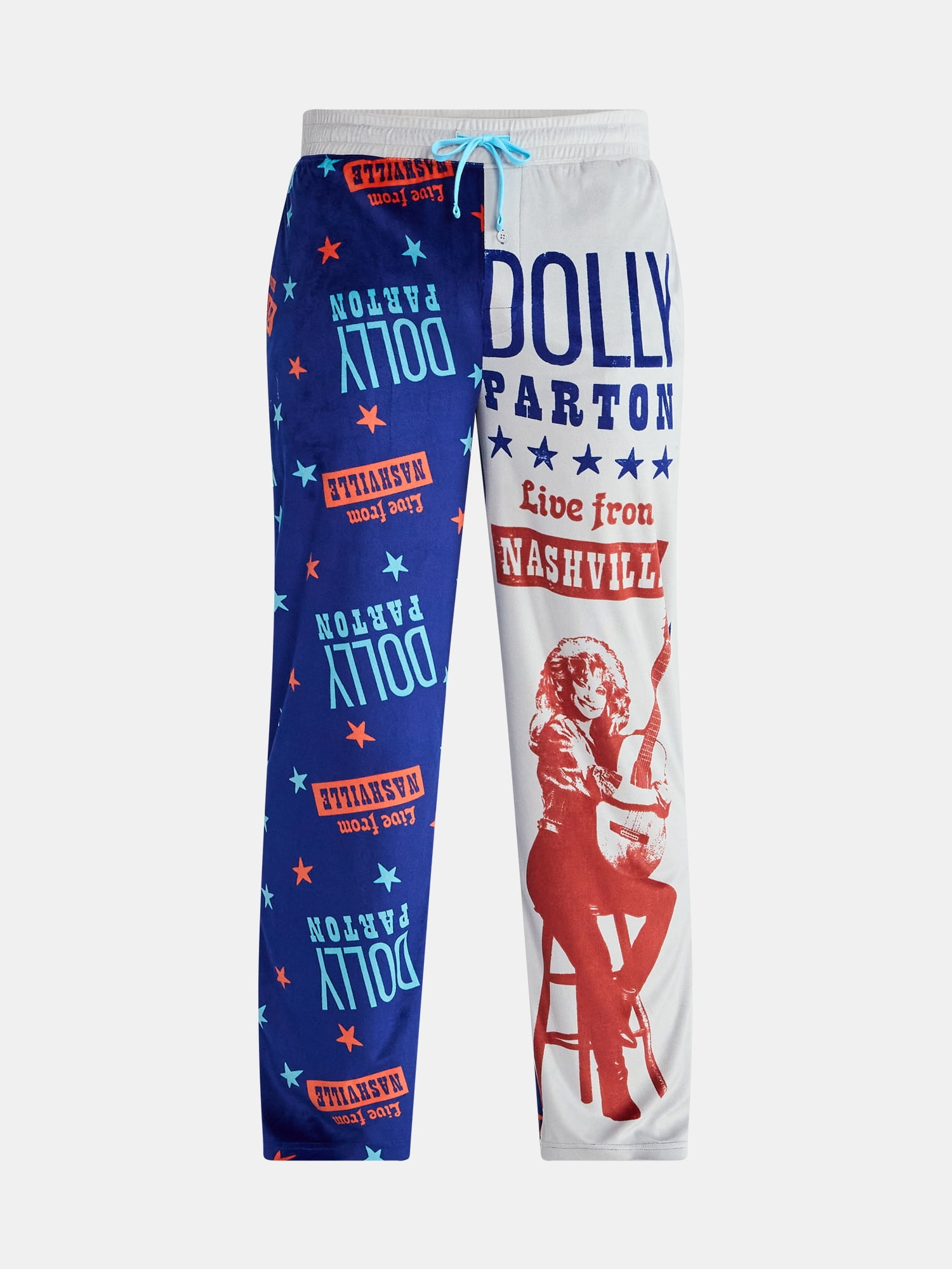 Dolly Parton Men's and Big Men's Split Leg Graphic Pants, Sizes S-2XL