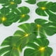 Efavormart 10ft Warm White LED Artificial Monstera Leaf Garland String ...