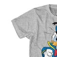 thumbnail image 2 of Disney Men's Donald Duck Shirt, Classic Cartoon Graphic Donald Duck T-shirt Heather – M, 2 of 5