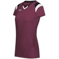 thumbnail image 2 of High5 Ladies Truhit Tri-Color Short Sleeve Jersey 342252 Maroon/Black/White 3Xl, 2 of 2