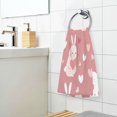 thumbnail image 3 of Yayeee 100% Cotton Hand Towels for Bathroom 16" x 28" Soft Absorbent Kitchen Towel, Bunny Love Blooms, 3 of 7