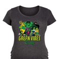 thumbnail image 3 of Marvel - St. Patrick's Day Incredibly Lucky - Maternity Scoop Neck Graphic T-Shirt, 3 of 5