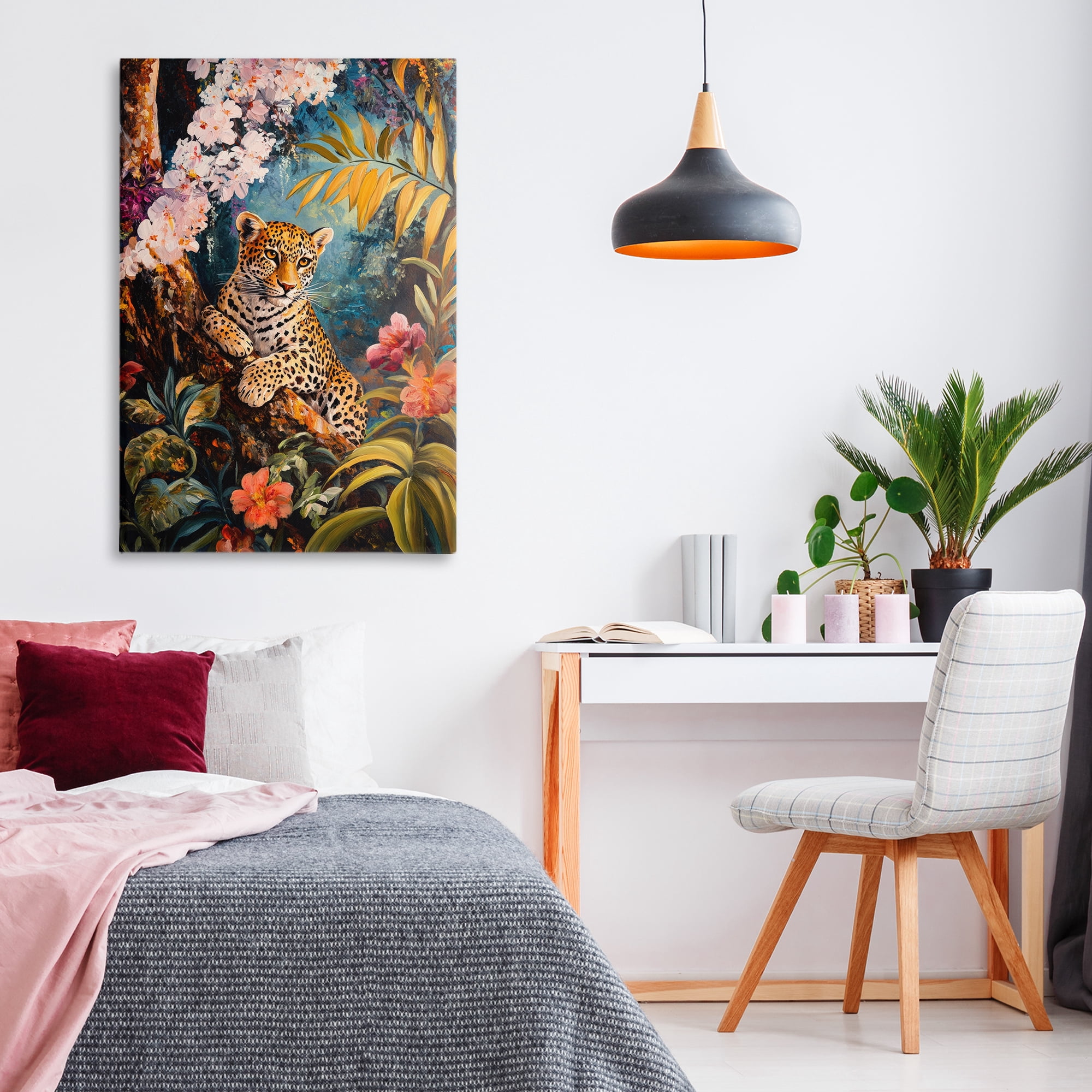 Stupell Industries On The Wild Side Botanicals Canvas Wall Art, design by Petal Prints Design