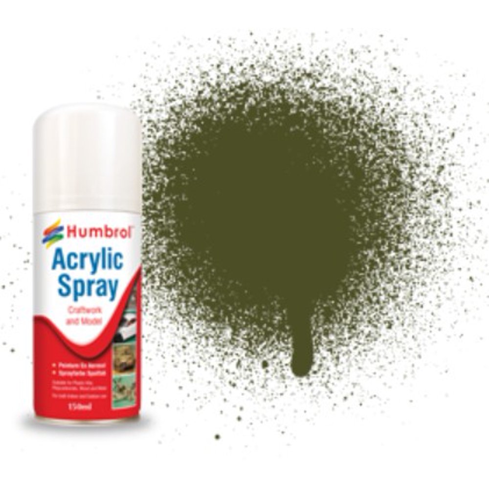 150ml Acrylic Matte Olive Drab Spray