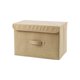 thumbnail image 2 of Yhmxh Organizadores y almacenamiento Caja de almacenamiento plegable con cubierta de tela de algodón y lino para guardar ropa y escombros, ideal para el lavado diario del hogar., 2 of 3