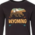 thumbnail image 4 of Inktastic Wyoming Vacation Bear Silhouette Long Sleeve Youth T-Shirt, 4 of 5